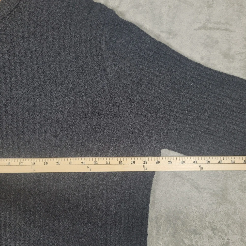Banana Republic Sweater Mens XXL Tall Gray Crewneck Ribbed Cotton Blend NEW